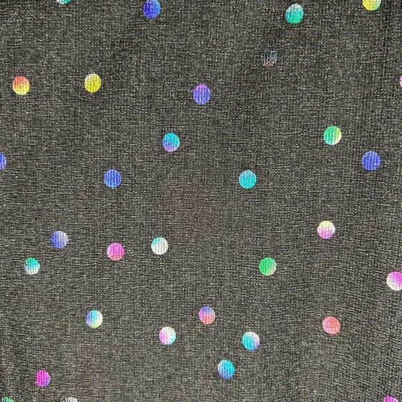 Joseph Ribkoff All Over Rainbow Polka Dot Straight Leg Gray Pants Women’s Size 6 - Picture 6 of 7